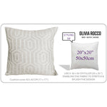 OLIVIA ROCCO Paris Cushion Covers 2 Pack Modern Natural Decorative Square Scatter
