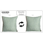 OLIVIA ROCCO Paris Cushion Covers Two Pack Modern Sage Green Decorative Square Scatter