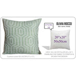 OLIVIA ROCCO Paris Cushion Covers Two Pack Modern Sage Green Decorative Square Scatter