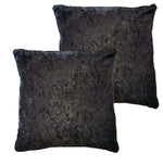 OLIVIA ROCCO Crushed Velvet Cushion Covers 17x17 Inches Pack Of 2 For Sofa Bedroom