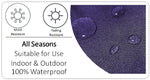 OLIVIA ROCCO Cushion Covers Dhalia Lilac Waterproof 43x43cm Reversible Breathable Indoor