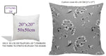 OLIVIA ROCCO Jardin Silver Waterproof Cushion Covers 17x17 Inch Indoor Outdoor Hotel-Style Sofa or Bed Accent