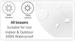 OLIVIA ROCCO Kampala Orange Waterproof Cushion Covers 43 x 43 cm Reversible Breathable