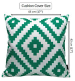 OLIVIA ROCCO Nairobi Lime Green Waterproof Decorative Cushion Covers 43 x 43cm Super Soft Bedroom Refresh Accent