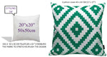 OLIVIA ROCCO Nairobi Lime Green Waterproof Decorative Cushion Covers 43 x 43cm Super Soft Bedroom Refresh Accent
