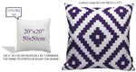 OLIVIA ROCCO Outdoor Scatter Cushion Covers Nairobi Purple 43 X 43 cm Waterproof Weather