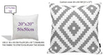 OLIVIA ROCCO Nairobi Silver Waterproof Cushion Covers 43 x 43 cm Reversible Indoor