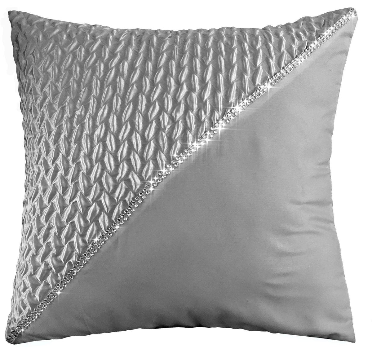 OLIVIA ROCCO Zenia Duvet Cover Set With Quilted Trim And Diamante Detailing For Luxurious
