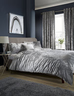 OLIVIA ROCCO Crushed Velvet Duvet Cover Set With Pillowcases Double King Super King
