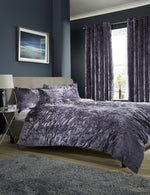 OLIVIA ROCCO Crushed Velvet Duvet Cover Set With Pillowcases Double King Super King