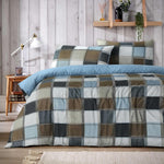 OLIVIA ROCCO Glencoe Check Duvet Cover Set Reversible Polycotton With Pillowcases
