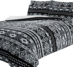 OLIVIA ROCCO Aztec Print Teddy Duvet Set With Reversible Sherpa Fleece Fur Luxurious