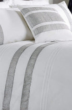 OLIVIA ROCCO Diamante Glitz Cotton Rich Duvet Set With Handwoven Crystal Detailing
