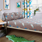 OLIVIA ROCCO Dinosaur Kids Bedding Set Soft 100% Microfibre Duvet Cover With Pillowcases