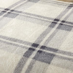 OLIVIA ROCCO Orkney Check Fleece Duvet Set Grey Green Easy Care Wrinkle Resistant