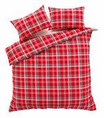 OLIVIA ROCCO Check Pattern Duvet Set Cotton Rich With Pillowcases OEKO-TEX Certified