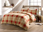 OLIVIA ROCCO Duvet Set Highland Tartan Brushed Cotton Flannel Super Soft OEKO-TEX