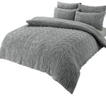 OLIVIA ROCCO Leaf Print Teddy Duvet Set With Reversible Sherpa Fleece Ultra Soft Winter