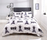 OLIVIA ROCCO Pugs Duvet Cover Set Cotton Rich Bedding With Bold Vibrant Colours Available