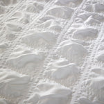 OLIVIA ROCCO Duvet Cover Set Microfibre Quilted White With Pillowcases Easy Care Bedding