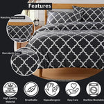 OLIVIA ROCCO Marrakesh Grey Printed Duvet Cover Set Easy Care With Pillowcases Hotel-Quality Super Soft Finish