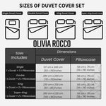 OLIVIA ROCCO Pintuck Grey Microfibre Duvet Cover Set With Pillowcases Soft Breathable