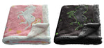 OLIVIA ROCCO Rainbow Unicorn Glow In The Dark Teddy Fleece Duvet Set For Kids Super Soft