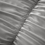 OLIVIA ROCCO Ruched Grey Microfibre Duvet Cover Set With Pillowcases Easy Care Bedroom Refresh Easy-Care Comfort