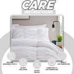 OLIVIA ROCCO Ruched White Microfibre Duvet Cover Set With Pillowcases Ruffle Bedding