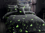 OLIVIA ROCCO Unicorn Glow In The Dark Teddy Duvet Set Pink For Kids OEKO-TEX Certified