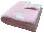 OLIVIA ROCCO Unicorn Glow In The Dark Teddy Duvet Set Pink For Kids OEKO-TEX Certified