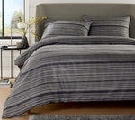 OLIVIA ROCCO Stripe Jacquard Reversible Cotton Blend Duvet Cover Set With Pillowcases