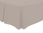 OLIVIA ROCCO Basics Fitted Pleated Valance Sheet Indus Valley Cotton Blend OEKO-TEX