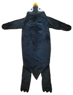 OLIVIA ROCCO Oversized Penguin Wearable Blanket Hoodie Fleece With Sleeves One Size