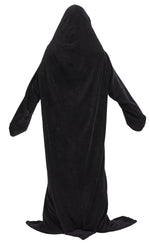 OLIVIA ROCCO Oversized Penguin Wearable Blanket Hoodie Fleece With Sleeves One Size