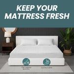 OLIVIA ROCCO Egyptian Cotton Quilted Waterproof Mattress Protector Extra Deep Deep Fitted Easy-Care Protection