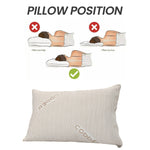 OLIVIA ROCCO Copper Infused Memory Foam Pillow For Skin Health Hypoallergenic Super Soft Hotel-Style Comfort