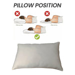 OLIVIA ROCCO Memory Foam Pillow Medium With Luxury Premium Fibre Filling Orthopaedic