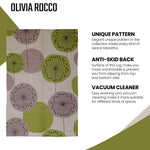 OLIVIA ROCCO Printed Rug Flor Design Modern Non Slip Soft Durable Floor Rug Hotel-Quality Everyday Comfort