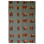 OLIVIA ROCCO Highland Cow Animal Print Non Slip Soft Durable Rug For Living Room Bedroom
