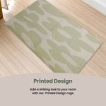 OLIVIA ROCCO Printed Rug Jardin Design Modern Non Slip Soft Durable Floor Rug For Living