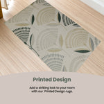 OLIVIA ROCCO Printed Rug Linnea Design Non Slip Soft Durable Floor Rug For Living Room