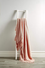 OLIVIA ROCCO Lisbon Pure Indian Cotton Handwoven Honeycomb Throw Blanket Lightweight