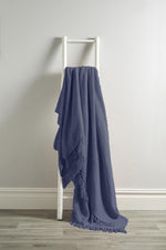OLIVIA ROCCO Lisbon Pure Indian Cotton Handwoven Honeycomb Throw Blanket Lightweight