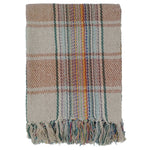 OLIVIA ROCCO Eco Friendly Recycled Cotton Picnic Blanket 130 x 150 cm Check Stripe Design