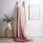 OLIVIA ROCCO Chevron Ombre Throw Blanket Oversized Chunky Soft Fleece for Sofa or Bed
