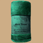 OLIVIA ROCCO Mink Faux Fur Velvet Touch Extra Large Throw Blanket Soft Warm Calming