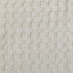 OLIVIA ROCCO Florian Checked Throw Blanket Natural Cotton Bedspread For Sofas Armchairs