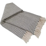 OLIVIA ROCCO Cotton Throw Super Soft Lightweight Eco Friendly Recycled Cotton For Sofa
