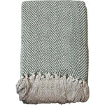OLIVIA ROCCO Cotton Throw Super Soft Lightweight Eco Friendly Recycled Cotton For Sofa